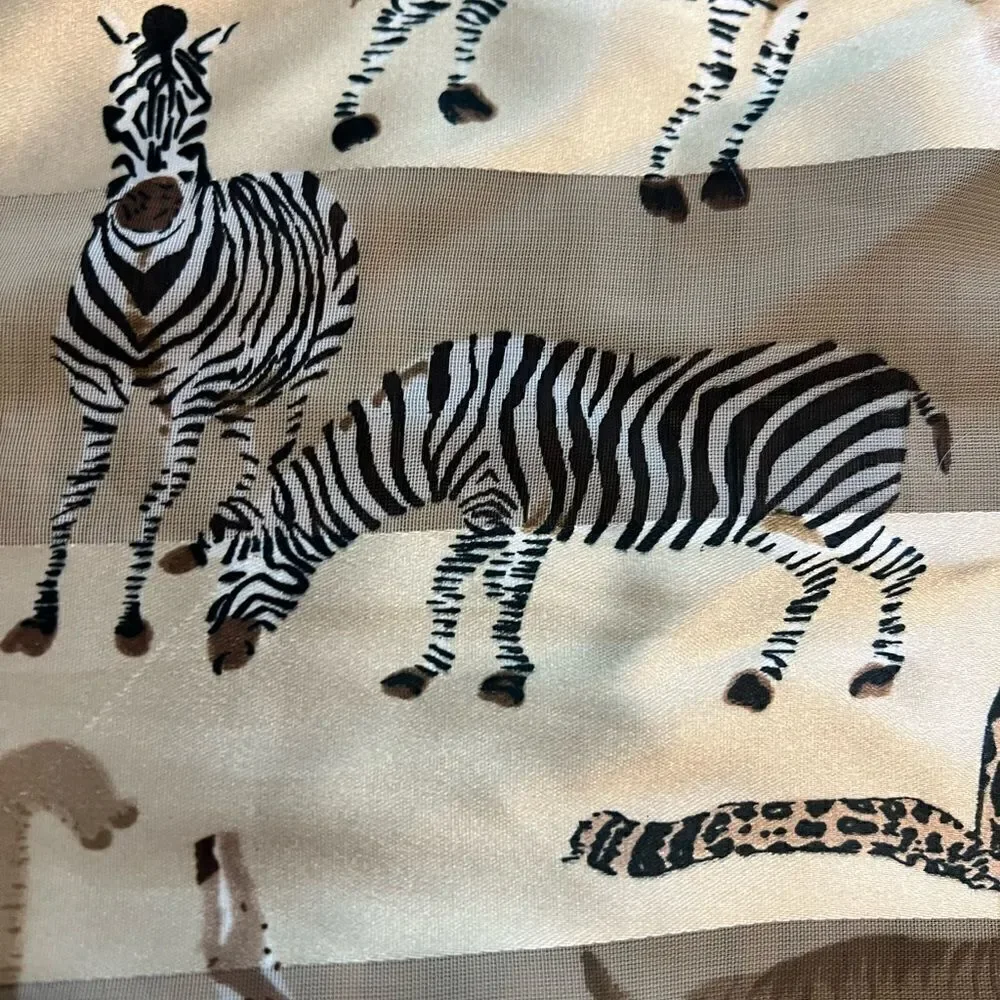 Women’s Zebra, Elephant,Leopard scarf. Size 20 x 20”